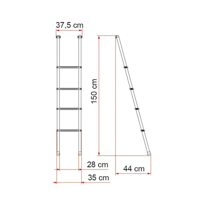 Outlet Deluxe 4B Literie Et Conception De Lit·Echelle Intérieure