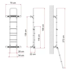 Kit Bars échelle Deluxe | Crafter 2*Fiamma Hot