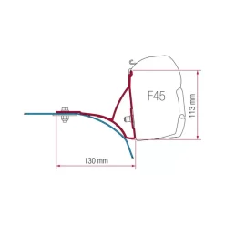 Kit F45 Ducato avec galerie*Fiamma Discount