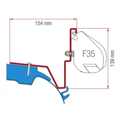 Clearance Kit F35 Pro | Vito Jules Verne Mercedes Vito / Viano|Store·Adapteur De Store Van Et Fourgon