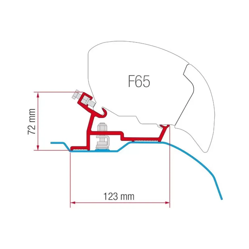 Kit F65/F80 Ducato L4 super long Fiat Ducato / Boxer / Jumper|Store·Adapteur De Store Van Et Fourgon