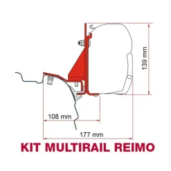 Kit fixation de store F43Van F45 | VW T5 T6 Reimo & Brandrup*Fiamma Sale