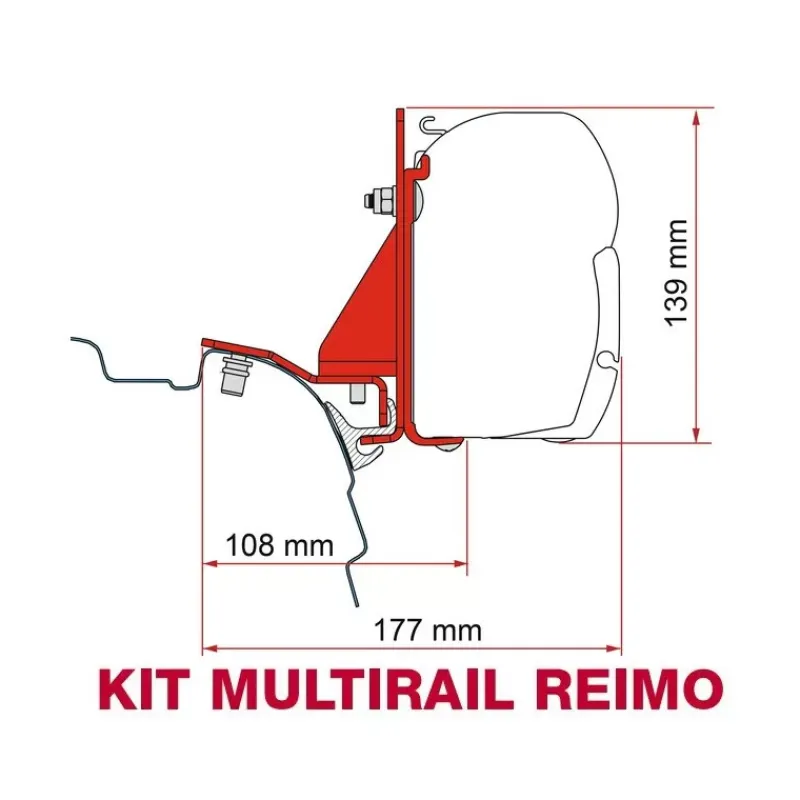 Kit fixation de store F43Van F45 | VW T5 T6 Reimo & Brandrup*Fiamma Sale