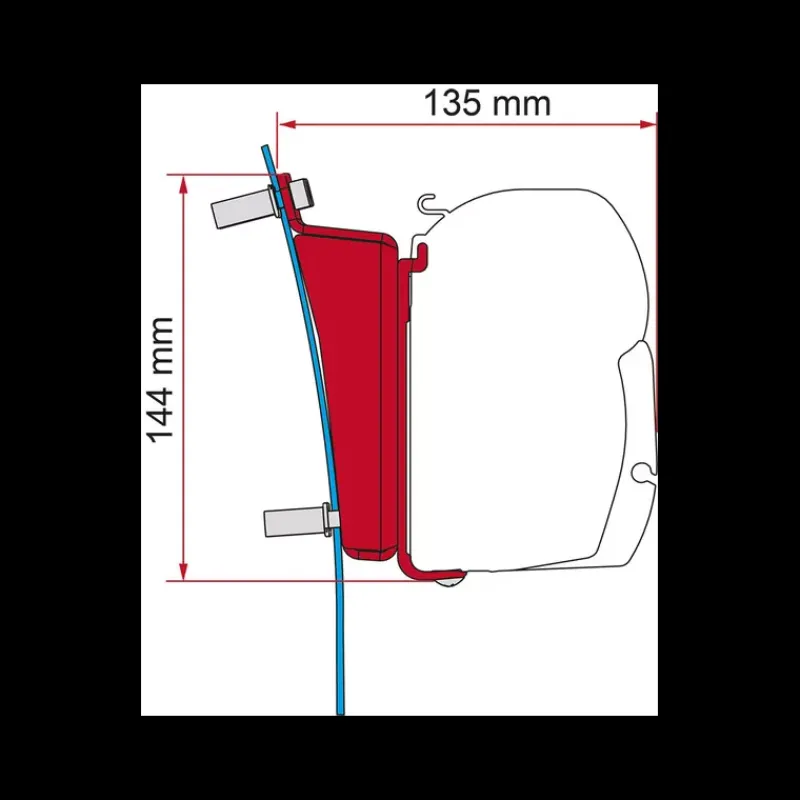 Kit fixation F45 Ford Transit H3*Fiamma Clearance
