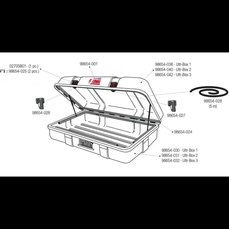 Sale Pièces détachées Ultra Box 1/2/3 Tente De Toit, Barre De Toit, Coffre & Échelle·Coffre De Toit