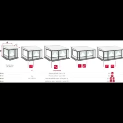 Best Privacy Room F80 L 275 cm XXL Store·Habillage, Paroi & Côté De Store