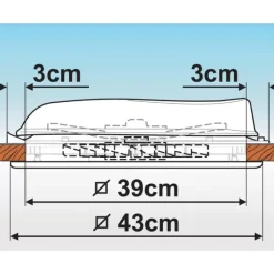 Sale Turbo Vent Lanterneau·Lanterneau 40 X 40 Cm