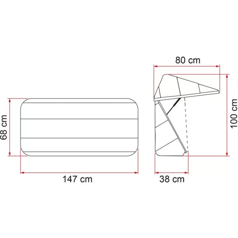 Ultra-Box 360 Tente De Toit, Barre De Toit, Coffre & Échelle·Coffre Arrière
