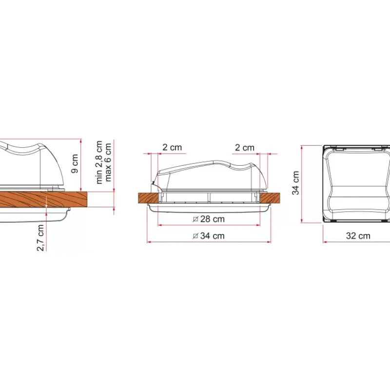 Clearance Vent 28 F Lanterneau·Lanterneau 28 X 28 Cm