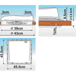 Online Vent White Lanterneau·Lanterneau 40 X 40 Cm
