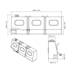 Outlet Réservoir d'eau incliné 50L Accessoires Offroad, Franchisseur, Tout-Terrain Et 4X4·Rangements Et Aménagements Extérieur|Réservoir D'Eau·Réservoir Eau Usée