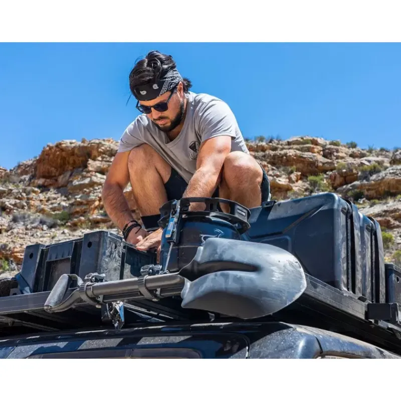 New Support pour bêche, pelle, pagaie Accessoires Offroad, Franchisseur, Tout-Terrain Et 4X4·Accessoires Pour Galeries De Toit|Tente De Toit, Barre De Toit, Coffre & Échelle·Accessoires Galerie