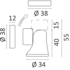 Discount FS Bloc-porte magnétique orientable Ameublement & Quincaillerie Intérieure·Loqueteau & Arrêt De Porte|Quincaillerie Marine·Arrêt De Porte & Loqueteau