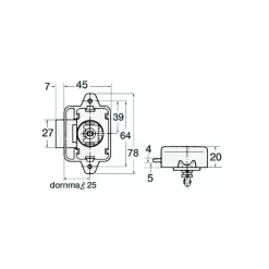 New FS Serrure poussoir grand modèle Ameublement & Quincaillerie Intérieure·Fermeture Et Verrou De Placard|Quincaillerie Marine·Serrure, Fermeture & Poignée