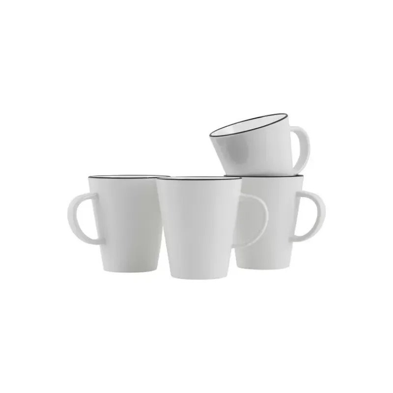 New Mugs Linea Line 4 pièces Cuisine & Vaisselle·Quart, Tasse, Bol & Verre|Ustensile De Cuisine & Vaisselle·Bol, Tasse & Verre