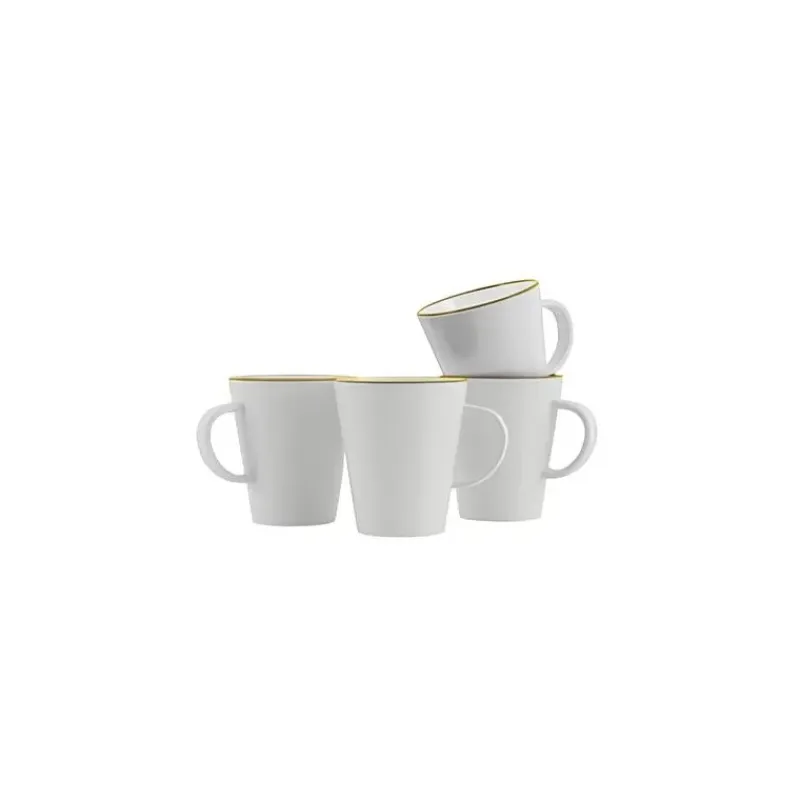 New Mugs Linea Line 4 pièces Cuisine & Vaisselle·Quart, Tasse, Bol & Verre|Ustensile De Cuisine & Vaisselle·Bol, Tasse & Verre