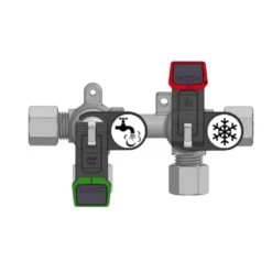 Vanne gaz à levier bicolore 2 voies | Court Equipement Gaz·Vanne Et Robinet Gaz|Equipement Gaz·Vanne Et Robinet Gaz