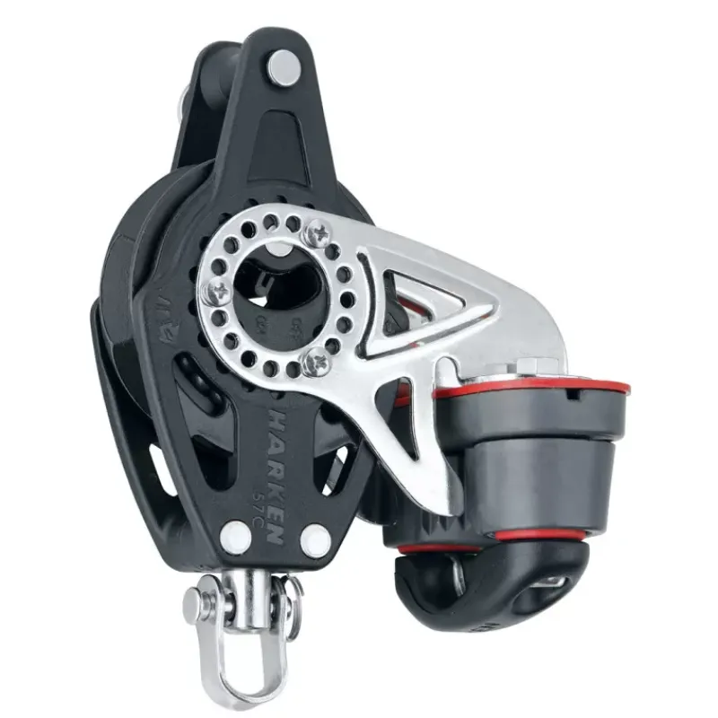 New Poulie simple émerillon ringot coinceur Carbo Ratchet Poulie, Anneau De Friction & Palan·Poulie À Billes