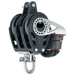 New Poulie triple émerillon coinceur ringot Carbo Ratchet Poulie, Anneau De Friction & Palan·Poulie À Billes