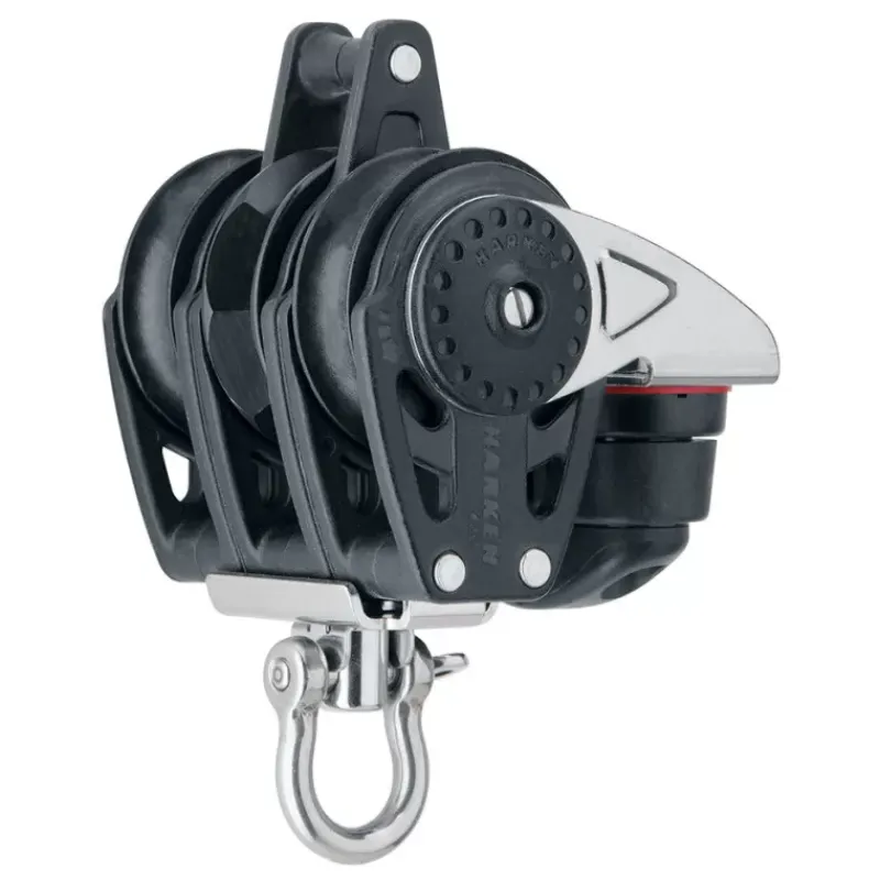 New Poulie triple émerillon coinceur ringot Carbo Ratchet Poulie, Anneau De Friction & Palan·Poulie À Billes