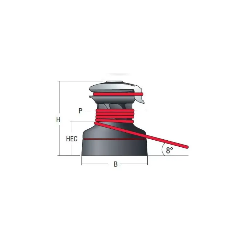Winch Performa Plain-Top 2 vitesses*Harken Outlet