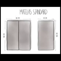 Clearance Matelas pour lit peigne Simple Vans 130 cm Literie Et Conception De Lit·Mousse & Matelas