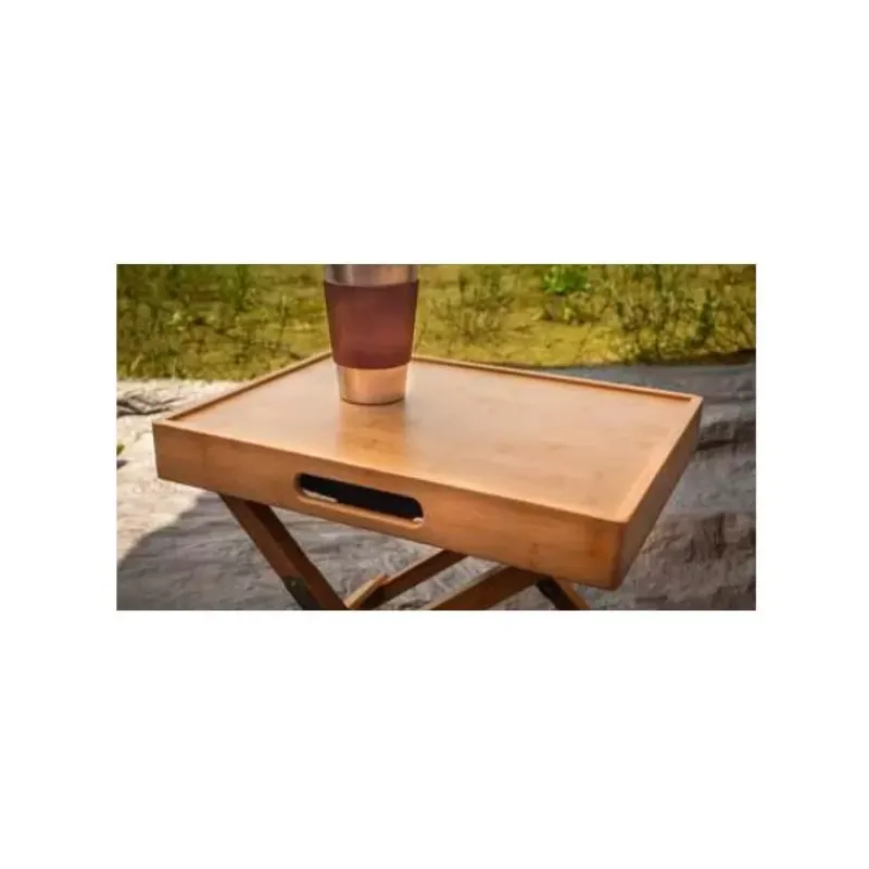 Online HT Plateau en bambou Mobilier De Camping·Accessoires Pour Fauteuils|Vie En Plein Air·Accessoire Pour Fauteuils