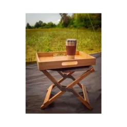 Online HT Plateau en bambou Mobilier De Camping·Accessoires Pour Fauteuils|Vie En Plein Air·Accessoire Pour Fauteuils