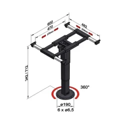 ILSE Pied de table 5894 A08*Ilse Technik Online