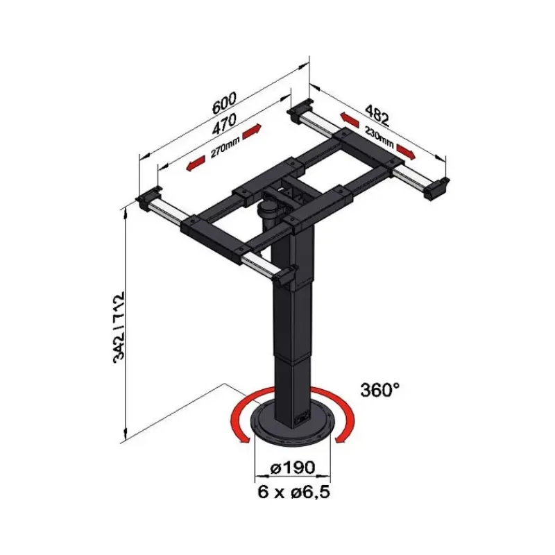 ILSE Pied de table 5894 A08*Ilse Technik Online
