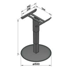ILSE Pied de table 5883 A06*Ilse Technik Outlet
