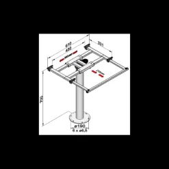 Best ILSE Pied de table 3979 ANI Table & Pied·Pied De Table|Equipement Intérieur·Plateau & Pied De Table Fixe