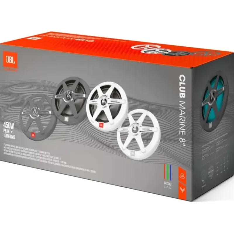 Outlet Club Marine 8 | Paire de Haut-Parleurs 8" Multimédia - Hi-Tech·Enceintes & Haut Parleurs