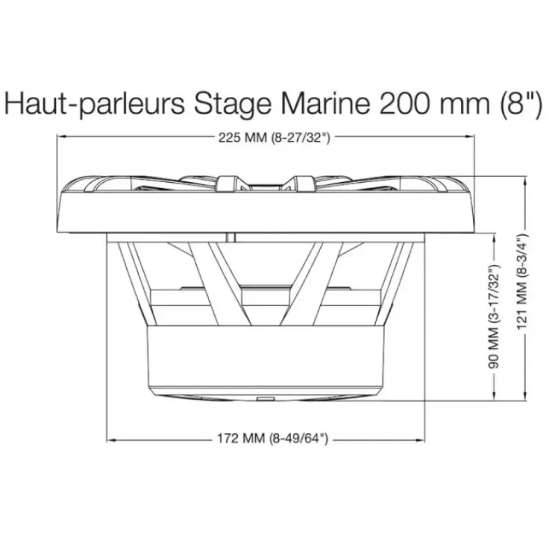 New Stage Marine 10 Blanc | Subwoofer 10" Multimédia - Hi-Tech·Enceintes & Haut Parleurs
