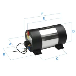 New JOHNSON AquaH 60 L Chauffe-Eau·Chauffe-Eau À Échangeur Et Hybride