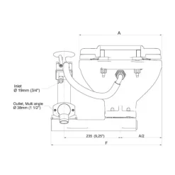 Discount JOHNSON AquaT Manual Super Compact Wc À Bord·Wc Marins