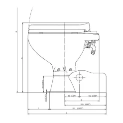 Outlet JOHNSON AquaT Silent Electric Compact Wc À Bord·Wc Marins