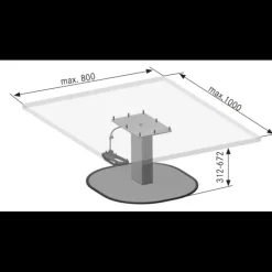 Clearance Catch HPG Table & Pied·Pied De Table