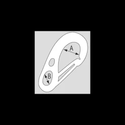 Clearance Mousqueton asymétrique acier galva Manille & Petit Accastillage·Mousqueton & Maillon