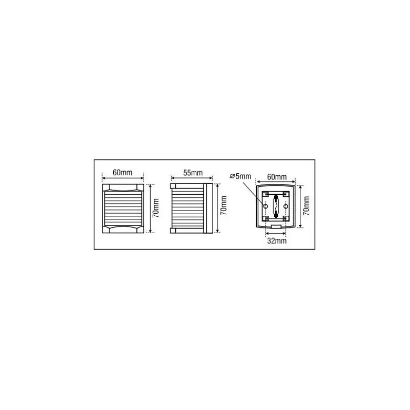 Classic LED 12 Feu de navigation babord rouge*Lalizas