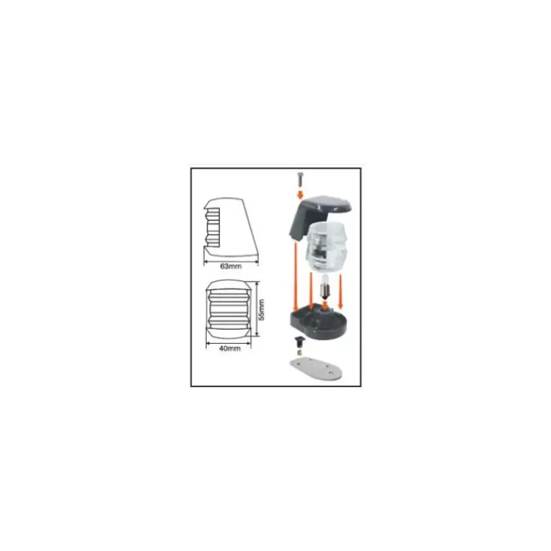 New Faros 7 feux de hune 225° Eclairage & Lampe·Feux De Navigation