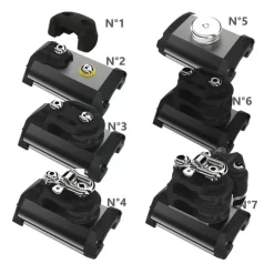 Embouts & butée de rail NTR taille 1*Lewmar Best