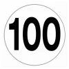 Disque limitation vitesse 100 km/h*Lilie