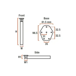 LIPPERT Astro 3 articulé 75 - 720 mm*Lippert Components