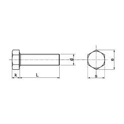 Clearance Vis métaux + écrou inox A4 T.H | ø 12 mm Visseries·Vis À Métaux|Visserie·Vis Métaux