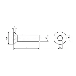 Vis métaux inox A4 T.F.H.C | ø 12 mm*Marinox New