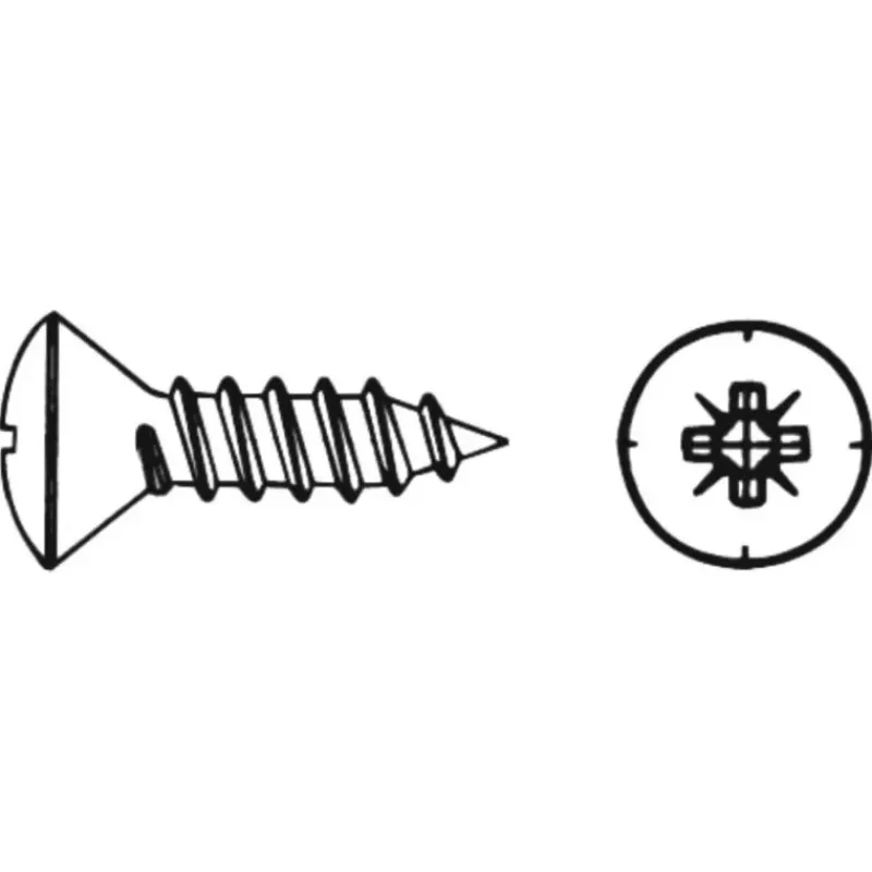 Vis tôle inox A4 T.F.B Pozi | ø 4,2 mm*Marinox Hot