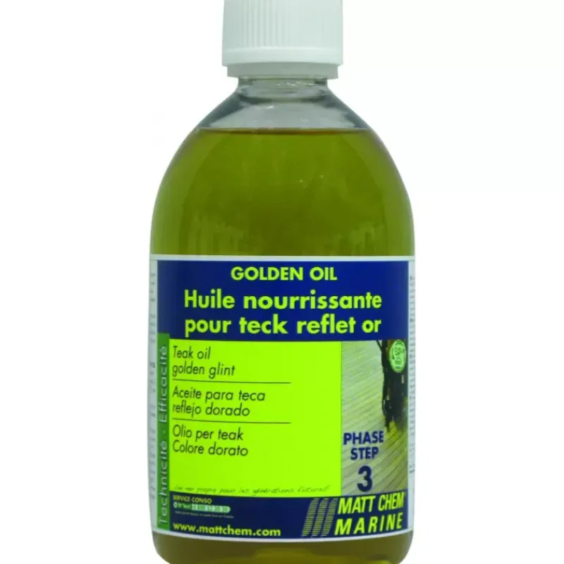 MATT CHEM Golden Oil huile teck reflet or | phase 3*Matt Chem Marine Best