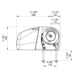 Guindeau HRC10-8 24V | 1000W | Barbotin 8 mm*MAXWELL Hot