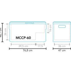 Cool Box MCCP-60 AC/DC Le Froid Au Camping·Glacière Électrique|Glacière·Glacière À Compression